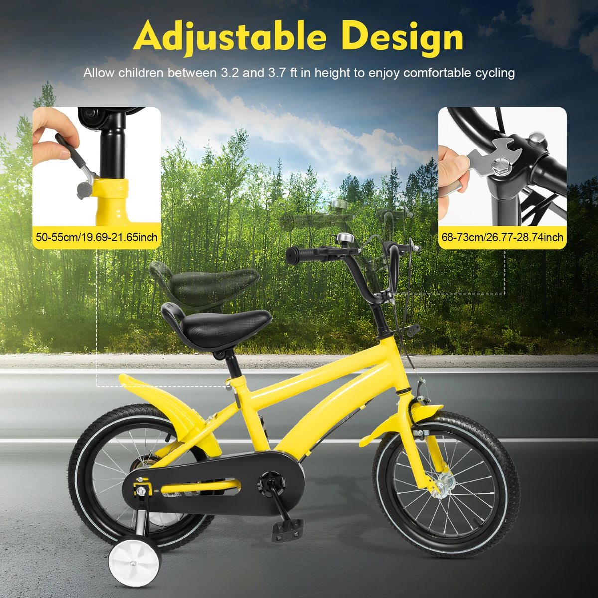 14 Inch Kids Bicycle With Training Wheels &ndash; Safe Start