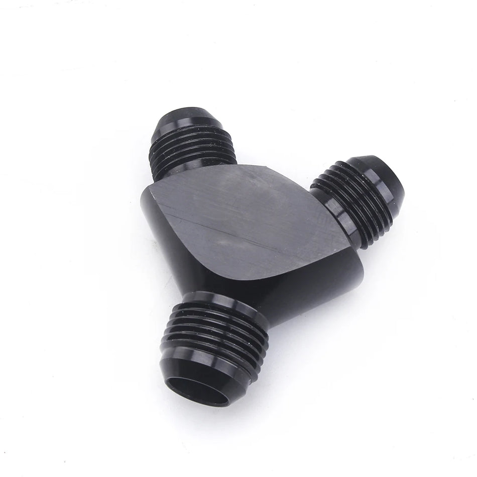Adaptateur de raccords en aluminium Y Type AN6 AN8 AN10 AN12 pour joint de tuyau d'huile à 3 ports