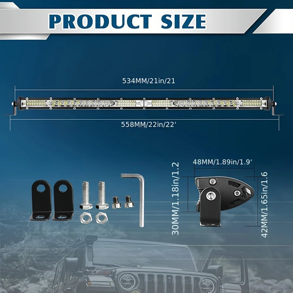 10 And 20 Inch LED Light Bar Off Road &ndash; Bright Flood Beam