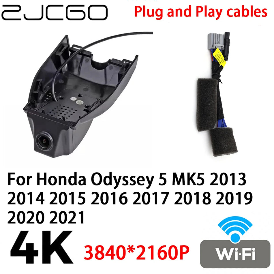 Dash Cam 4K for Honda Odyssey MK5, Car DVR Video Recorder