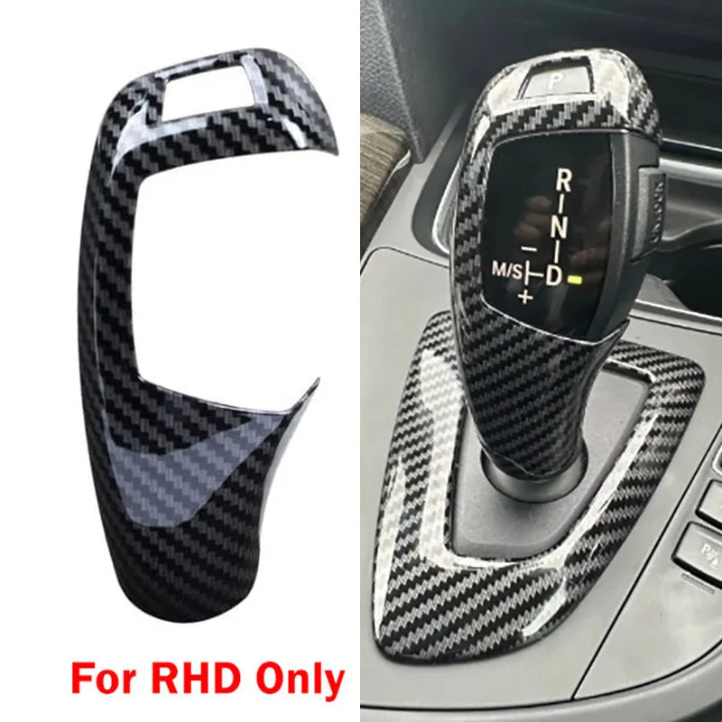Pokrywa gałki zmiany biegów do BMW w wykończeniu z włókna węglowego czarna do serii X3 X4 X5 X6