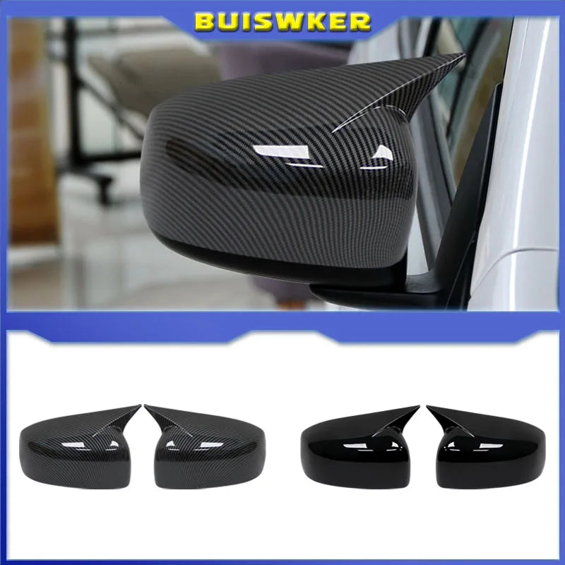 2Pcs Capas de Espelho em Fibra de Carbono Mitsubishi Lancer X EVO
