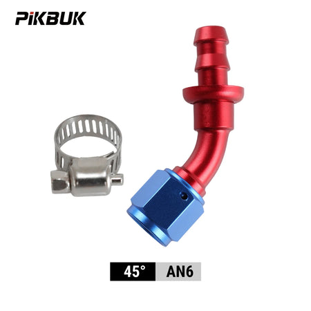 AN4 AN6 AN8 AN10 AN12 Hose End Fittings With 180 Degree Push-On by InterCyprus Trading Ltd