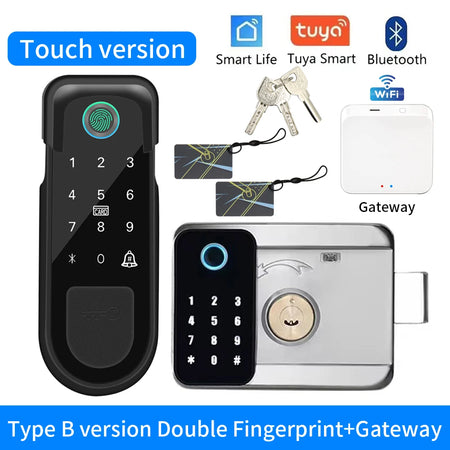 LUCKING DOOR Fingerprint Lock &ndash; Biometric Keyless Entry 2355-D-tuya-M1