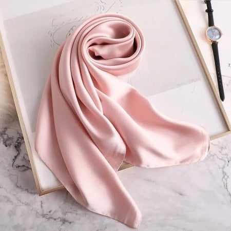 Women Solid Scarf &ndash; Elegant Simulated Silk Design