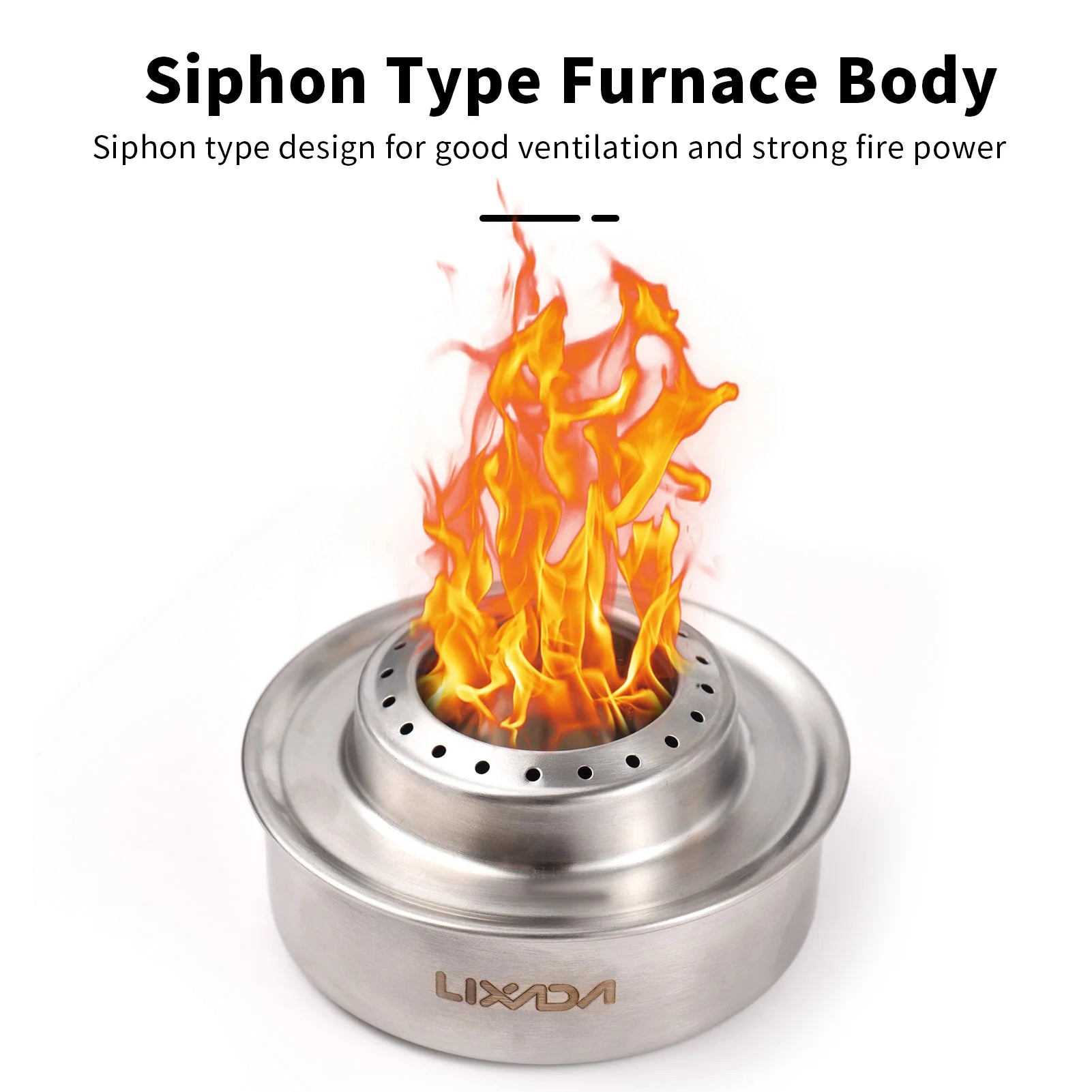 Outdoor Stainless Steel Backpacking Stove 120ml &ndash; Efficient