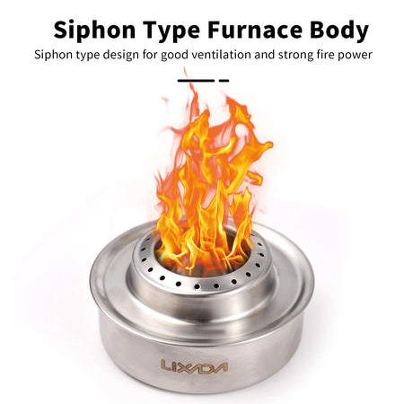 Outdoor Stainless Steel Backpacking Stove 120ml &ndash; Efficient