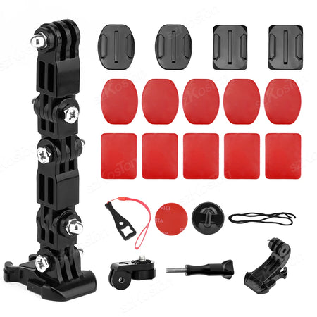 20Pcs Helmet Mount for Action Cameras - GoPro, SJCAM, Yi, DJI, Insta360 black color / Motocycle / CHINA