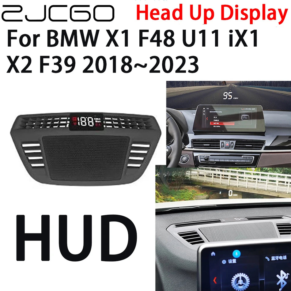 Display Head Up para BMW X1 F48 2018-2023 Projetor de Velocímetro HUD de 5 Polegadas Plug And Play