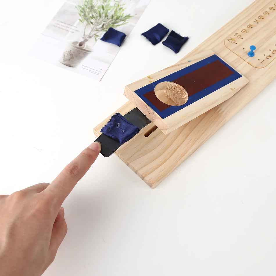 Επιτραπέζιο Σετ Παιχνιδιού Cornhole με 8 Σάκους Φασολιών για Εξωτερικό Πάρτι