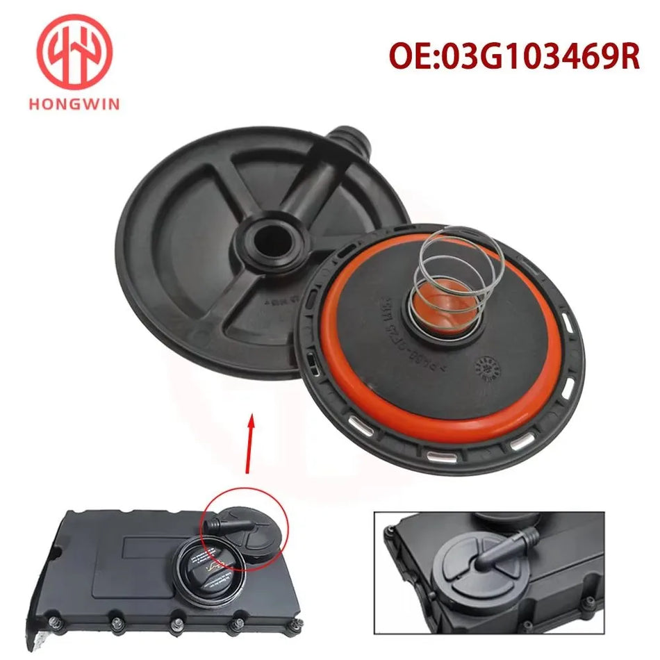 Kit de réparation du couvercle de soupape PCV pour moteur de voiture avec membrane pour Volkswagen Jetta Passat Golf 03G103469R 03G103469N 03G103469F