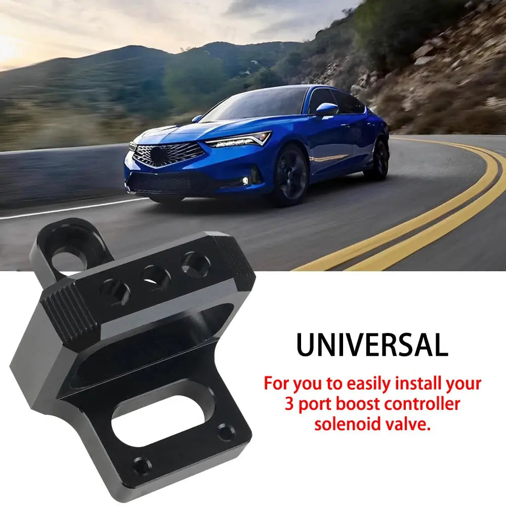 Universal Solenoid Valve Mount Holder Bracket 3 Port for Mac AEM Boost Controller For 94-01 Acura Integra For 92-95 Honda Civic by InterCyprus Trading Ltd