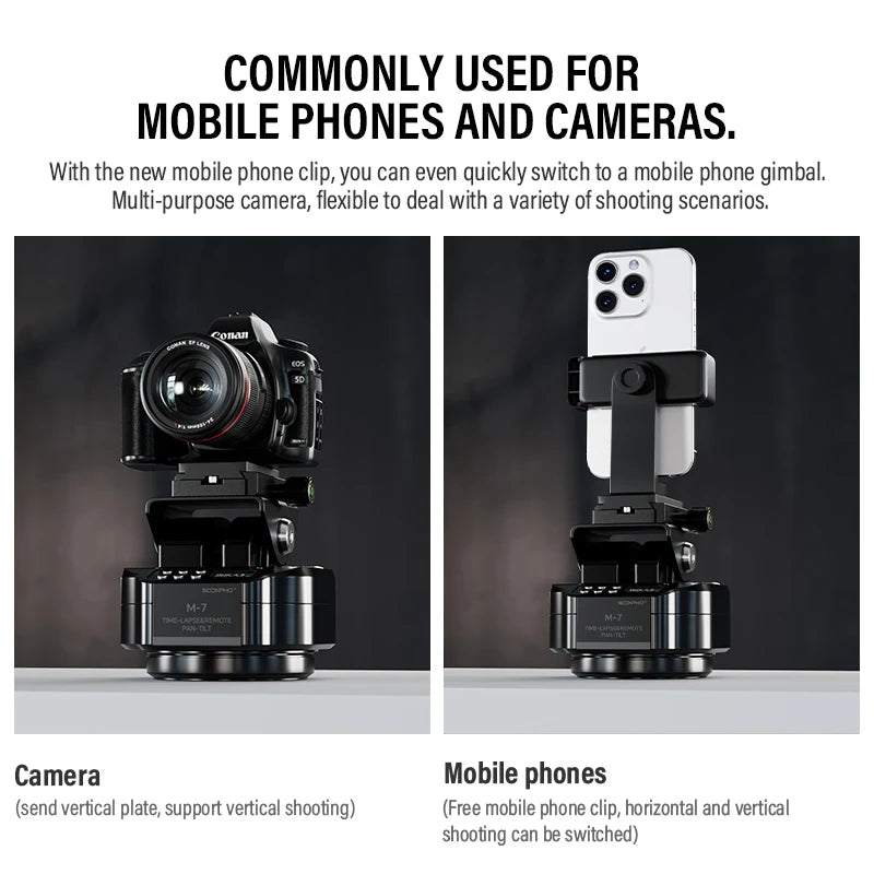 Soonpho M7 Electric Gimbal - 360&deg; Rotation &amp; Wireless Control