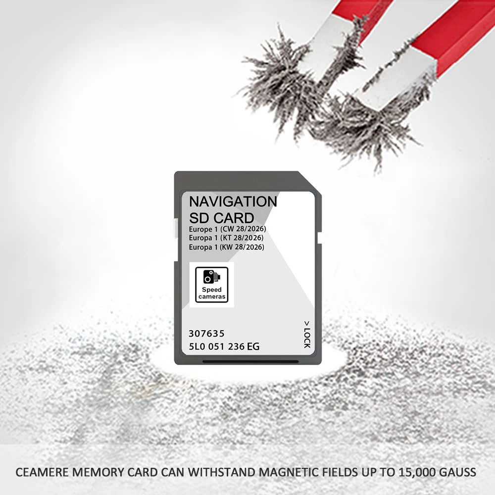 Skoda Discover Media SD Card Europe Map 32GB &ndash; 2026 Update