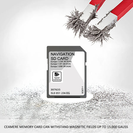 Skoda Discover Media SD Card Europe Map 32GB &ndash; 2026 Update