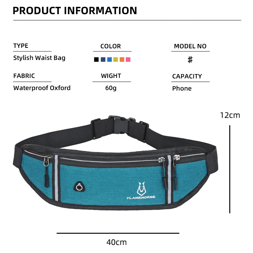 Sports Waist Bag For Men Women &ndash; Waterproof Running Pouch