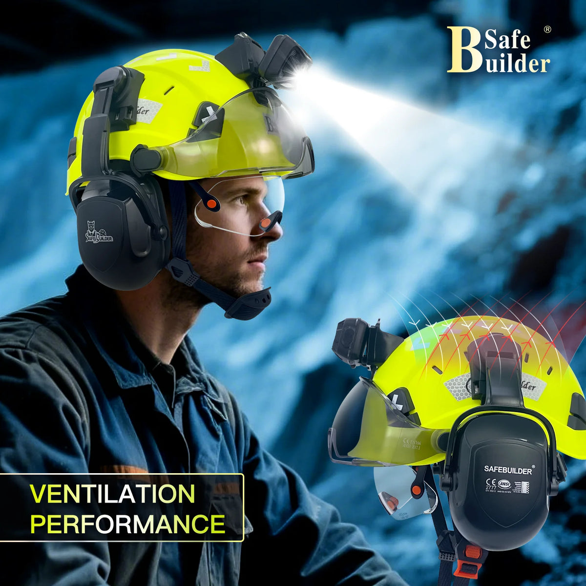 C06 Safety Helmet SHL01 &ndash; Rechargeable LED Headlamp