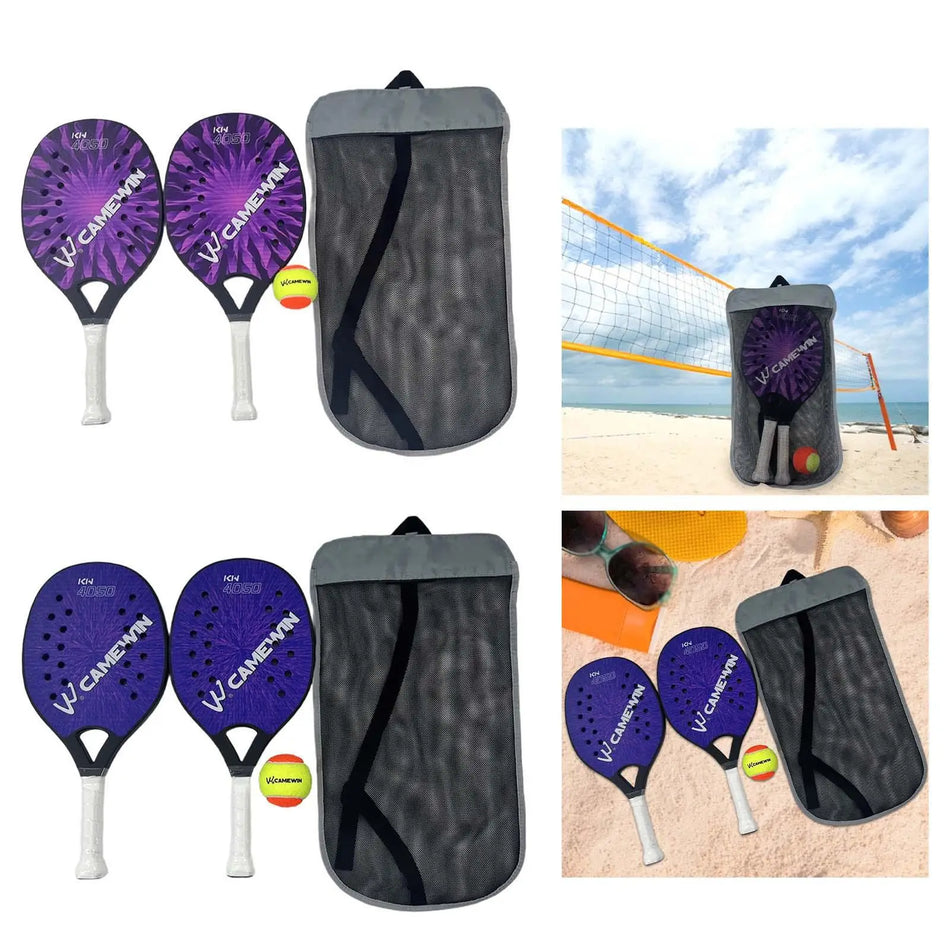 Kids Beach Tennis Rackets With EVA Core, Portable And Lightweight