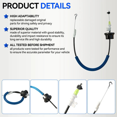 Front Door Lock Latch Actuator Release Cable for Audi A4 B8 S4 Avant Quattro A4Q A5 2009 2010 2011 2012 New 8K0837085 8K0837085A by InterCyprus Trading Ltd
