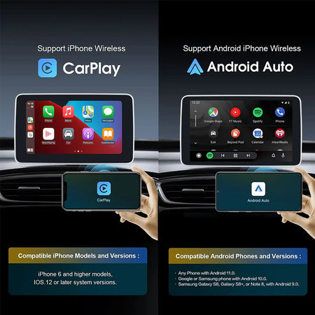 7-Inch Universal Car Radio Multimedia Player with GPS, Wireless CarPlay &amp; Android Auto