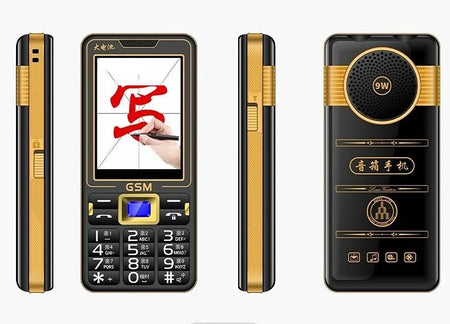 Large Push-Button Senior Phone 3.0 Display &ndash; One Key SOS Black / Standard