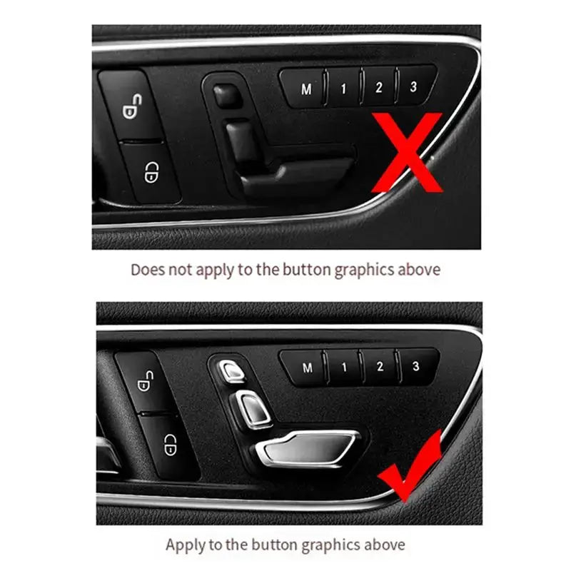 【Top Sale !!】Car Front Seat Adjustment Headrest Switch Button Cover For Benz C E GLE E260 E200 GLK 300 GLE CLS Auto Parts by InterCyprus Trading Ltd