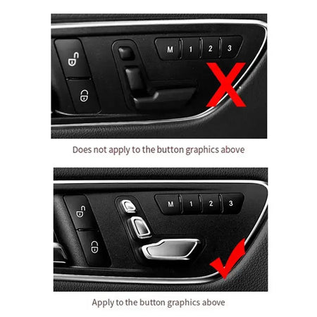 【Top Sale !!】Car Front Seat Adjustment Headrest Switch Button Cover For Benz C E GLE E260 E200 GLK 300 GLE CLS Auto Parts by InterCyprus Trading Ltd
