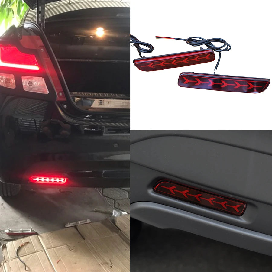 Rear LED Bumper Lights for Suzuki Ertiga, Vitara, S-Cross, SX4, Ciaz and Splash with Brake and Reverse