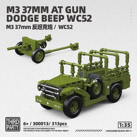 M3 Anti-tank Gun Building Blocks no box
