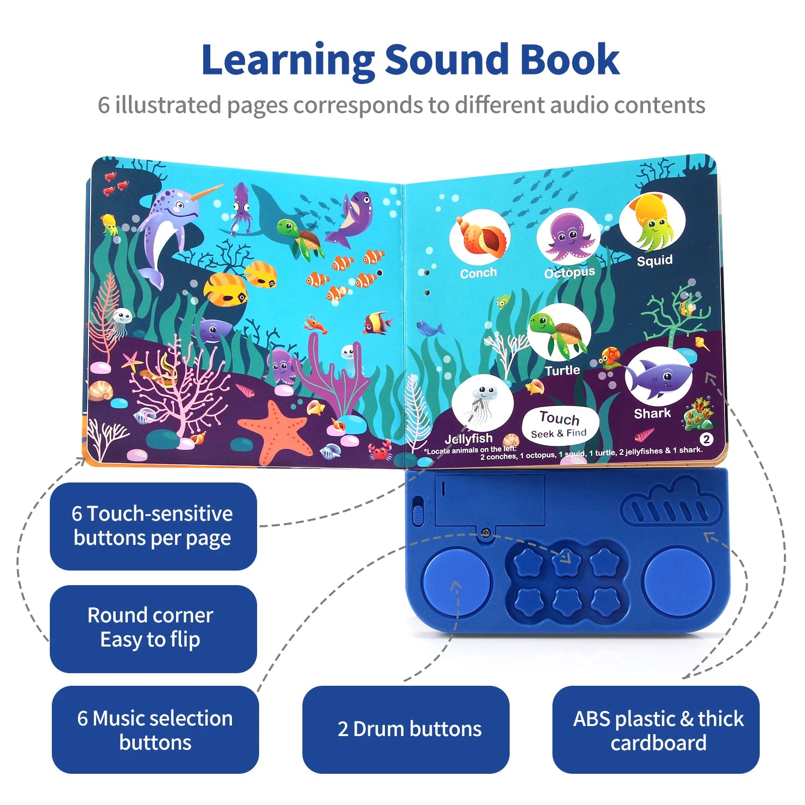 CoolPlay Kids Electronic Audio Books &ndash; Interactive Learning with Melody and Lights