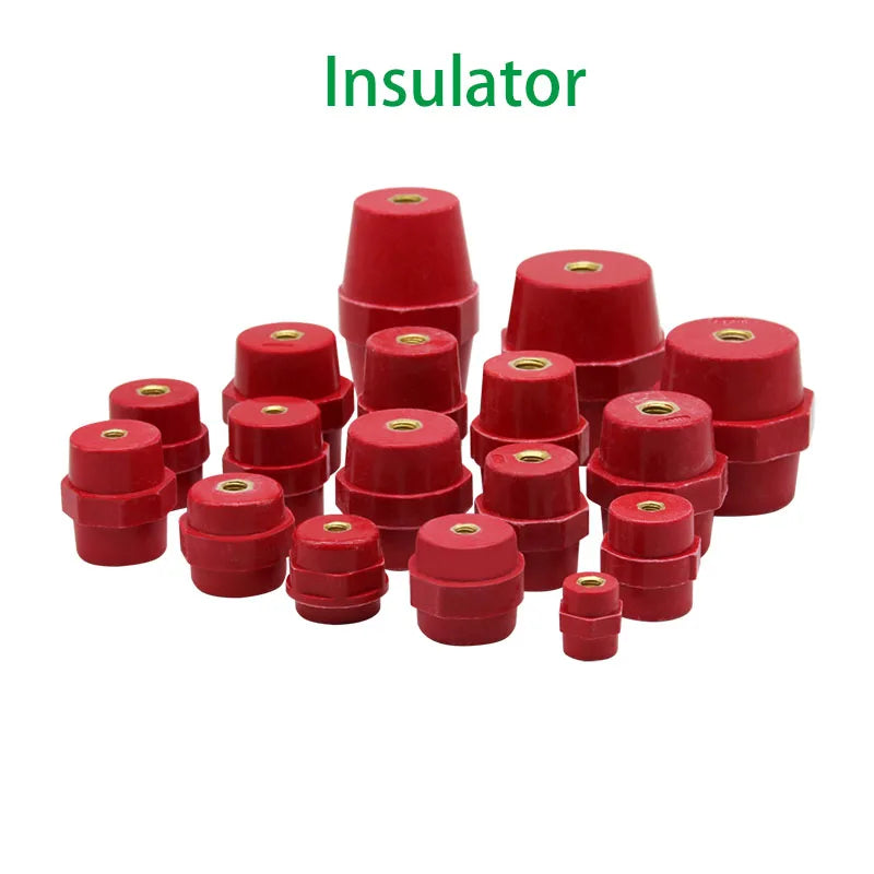 SM High Voltage Insulator 10pcs Red Resin M6 M8 &ndash; Durable