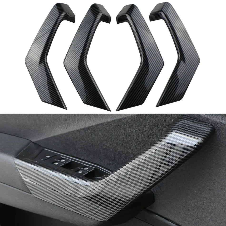 Kryt madla opěrky dveří Volkswagen T-Roc 2018-2023 s vzhledem uhlíkových vláken