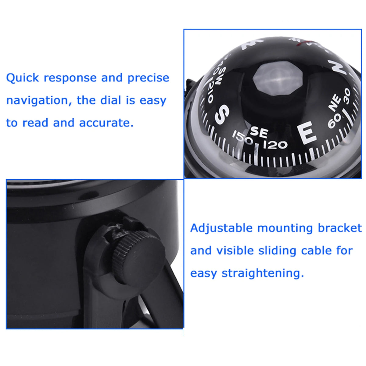 Ball Boat Sailing Compass &ndash; Clear Outdoor Display Feature