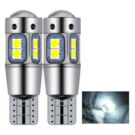 2Pcs Super Brigh T10 W5W 168 192 Led Lamp &ndash; CANBUS No Error White / 2 Pcs / T10