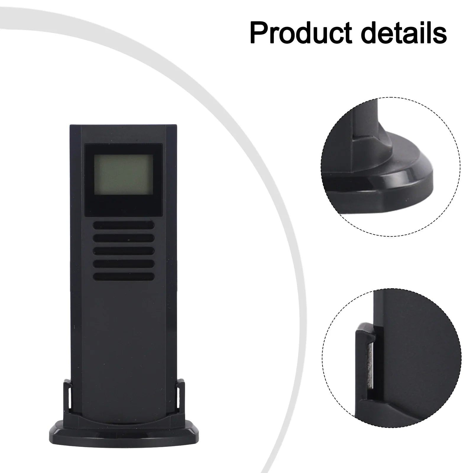 Thermomètre Numérique Pour Voiture - Intérieur/extérieur, écran LCD, Alimentation 12V - Noir - 8
