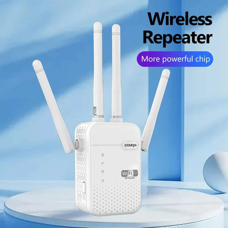 300Mbps Wireless WiFi Repeater 2.4G &ndash; Long Range Coverage US Plug