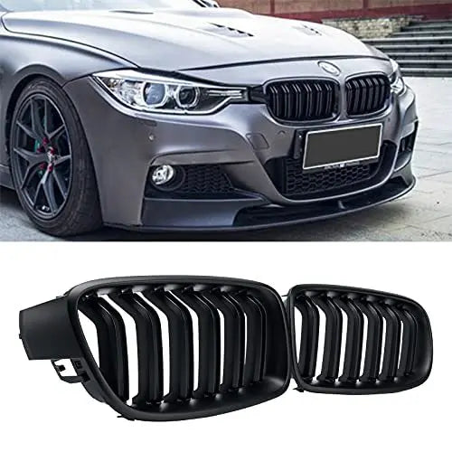 Priekšējā nieru restes spīdīgi melna krāsa BMW 3. sērijai F30 F35
