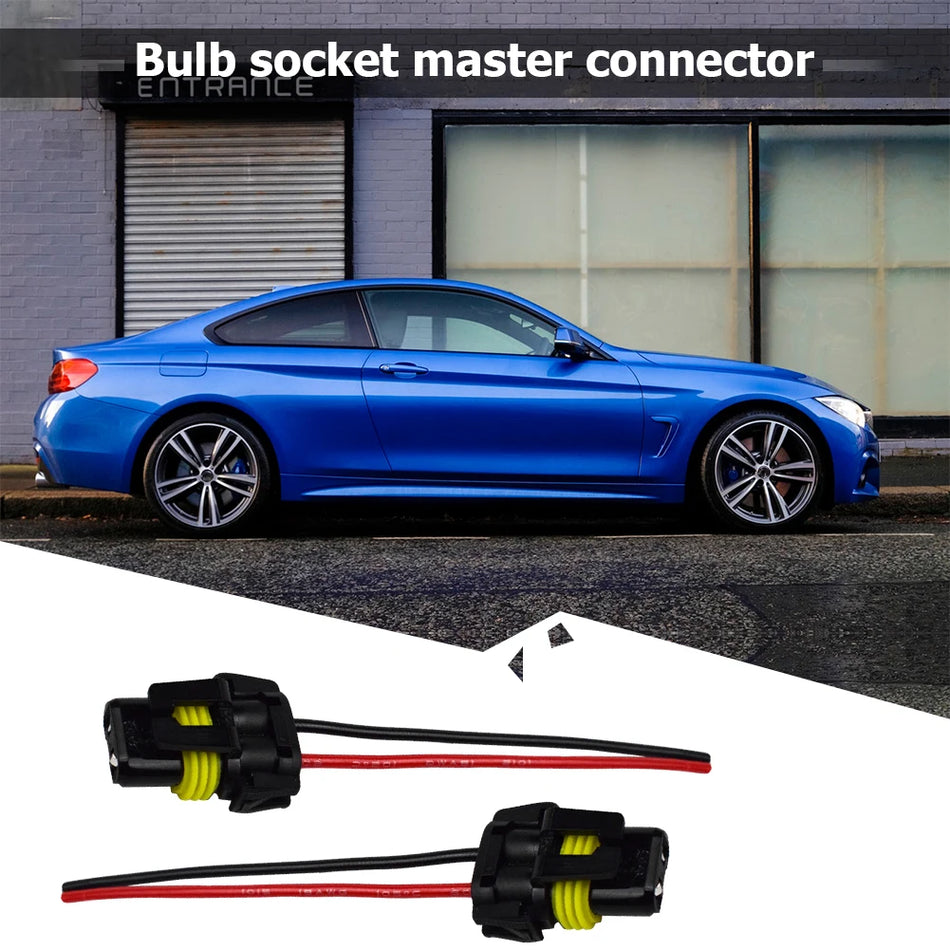 2Pcs 9005 9006 HB4 Bulb Socket Adapter For Car Headlights