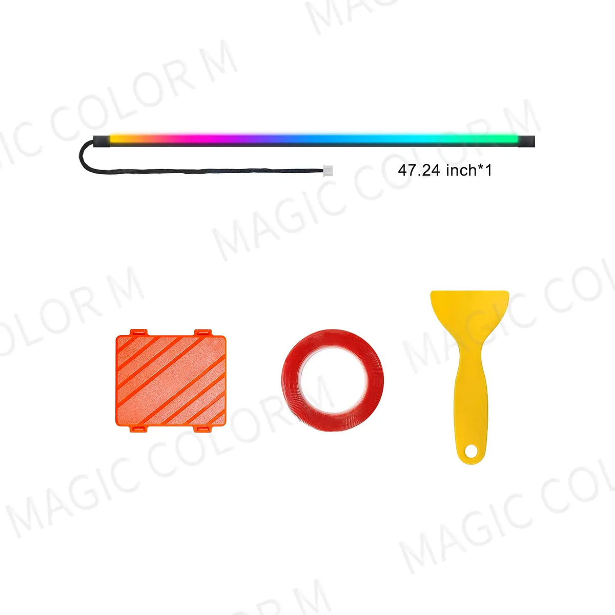 78inch 200cm 150cm LED Car Ambient Light Front Dashboard Windshield 64 Color RGB Symphony Interior Atmosphere Lamp App Control by InterCyprus Trading Ltd