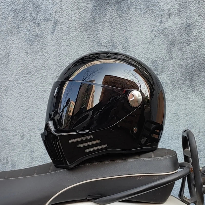 ORZ Full Face Modular Helmet Vintage Chopper &ndash; DOT Approved