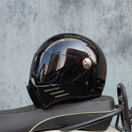 ORZ Full Face Modular Helmet Vintage Chopper &ndash; DOT Approved
