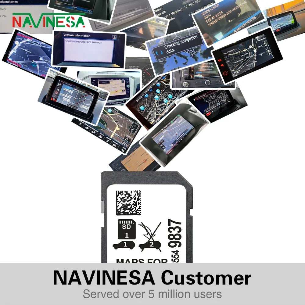 8554-9837 SD Navigation Card &ndash; Anti Fog Sticker Included