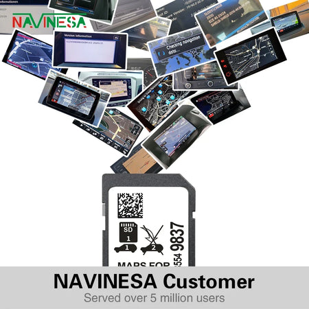 8554-9837 SD Navigation Card &ndash; Anti Fog Sticker Included