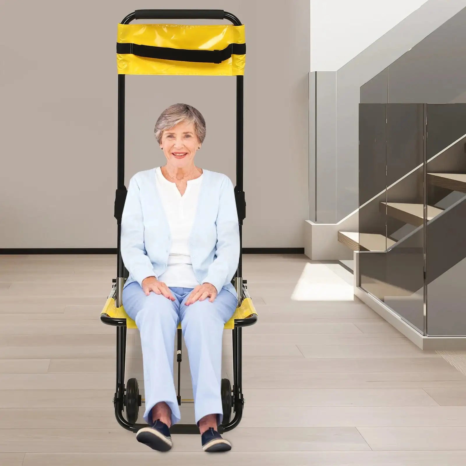 Folding Stair Chair &ndash; Lightweight Aluminum Transfer Chair