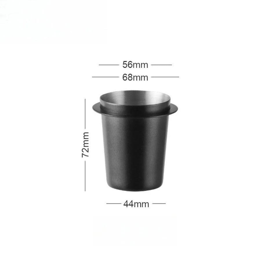 304 Stainless Steel Coffee Powder Cup &ndash; Durable Espresso Machine Accessory Black 58mm