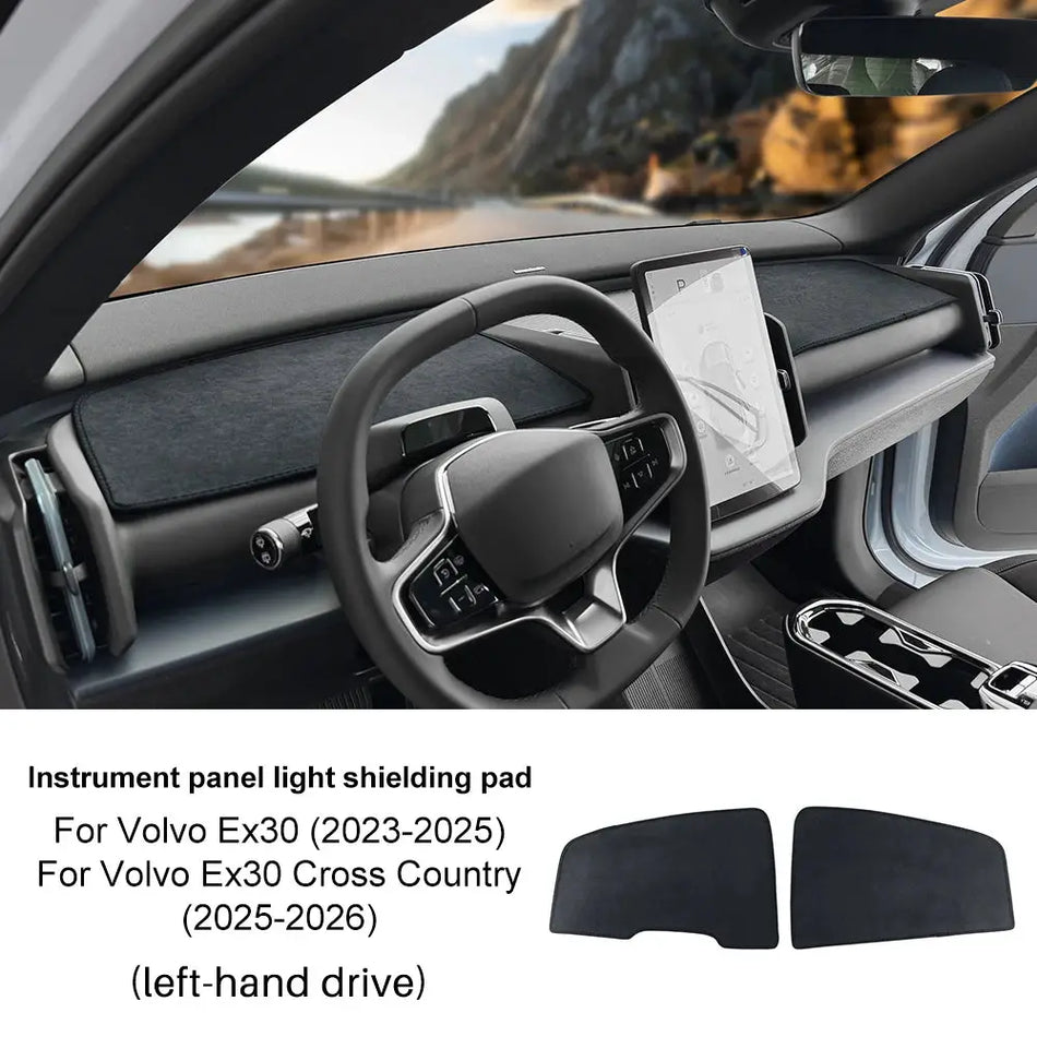 Anti Uv Flannel Dashboard Cover for Volvo EX30 2023 2024 by InterCyprus Trading Ltd