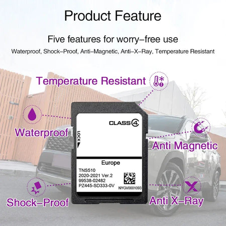 TNS510 &ndash; Europe Maps Coverage For Toyota NAV 2020-2021