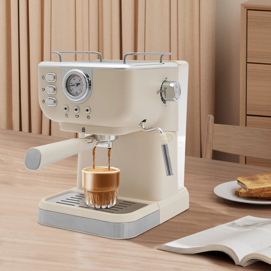 Macchina da caffè espresso 20 Bar 1050W – Scaldacup e Frullatore per latte