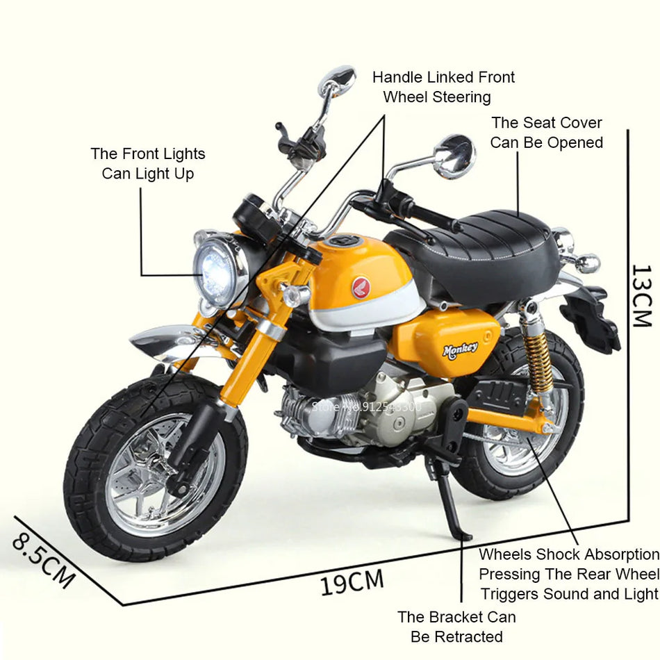 Modelo de Motocicleta em Metal Diecast em Escala 1:9 para Honda CBR1000RR