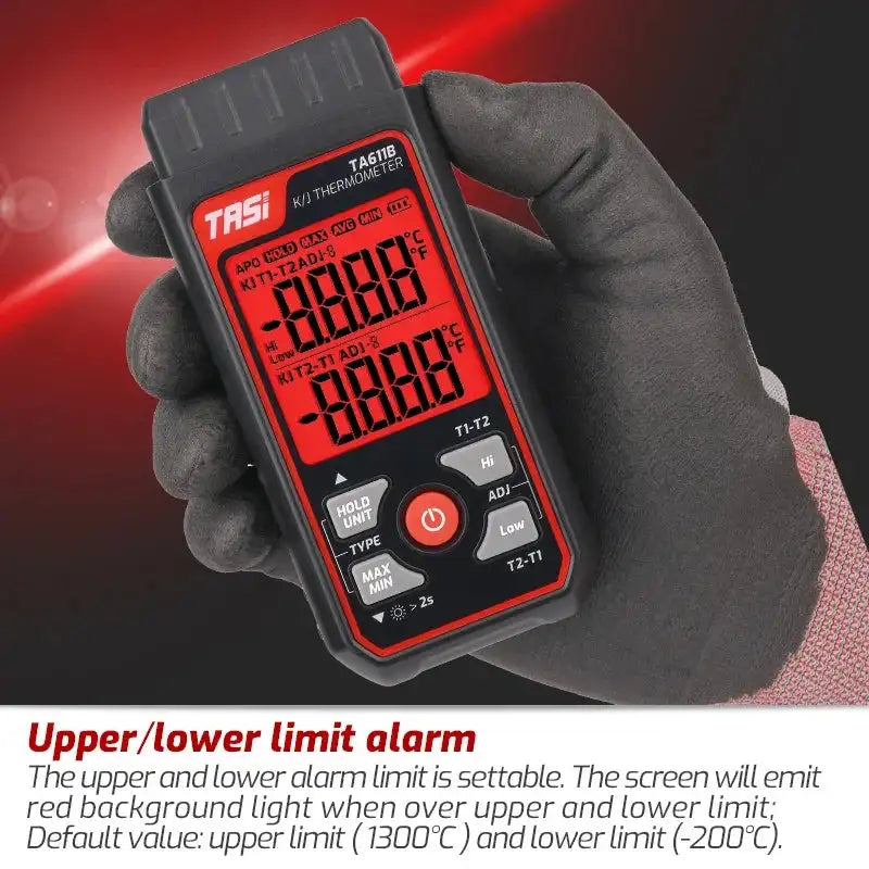 TA611A TA611B Digital Thermocouple Thermometer K J Type LCD